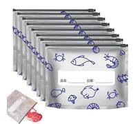 Aluminum Foil Storage Bags, Reusable Aluminum Foil Sealable Storage Bags with Label and Zip Lock for Snacks, Meat, Fruit, and Travel (30 PCS,23 * 17cm)