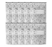 Aluminum Foil Zip Lock Storage Bags 10pcs | Reusable Stand-up Aluminum Foil Freezer Bags With Zip Lock, Ideal For Meat, Vegetables, Fruits, Meal Prep, Busy Parents, College Students, And Home Cooks