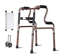 Aluminum Foldable Walking Mobility Aid,Rollator, 2 in 1 Wheeled Walker with seat for Elderly Walking Frame VBTJWRFE