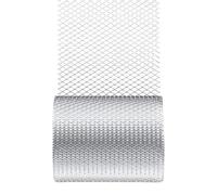 Aluminum Gutter Screen - Mesh Leaf Guard for DIY | Silver Alloy Netting with Large 20ft Size, Leaf Filter Cover, Handy Rain Protection Tool, Easy Branch Debris Control,