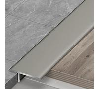 Aluminum Lightweight T Shape Flat Divider Strip Wood to Tile,Vinyl Flooring Transition Strip Thresholds Reducer, for Home Sliding Doors(Champagne,100cm/39.4in)