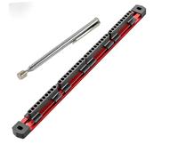 Aluminum Magnetic Hex Bit Organizer, Magnetic 1/4 Drive Bit Organizer, High Strength Magnetics Secure Grip 40 Slot, Storage Fast Access for Workshop (1 PCS)