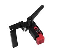 Aluminum Miter Track Stop,Workbench T-Slot T Track Flip Stop,Woodworking Chute Limiter,track Fence Sliding Connector and Stopper(F75 Black)