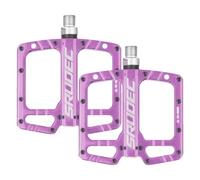 Aluminum Mountain Bike Pedals - 3 Sealed Bearing Lightweight Flat Platforms