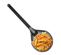 Aluminum Pizza Paddle Professional | Round Perforated Pizza Peel - Long Handle Perforated Pizzas Paddle | Nonstick Turner Tool With Durable Metal Handle For Baking Oven & Outdoor Pizzas Oven