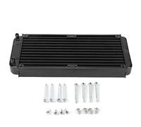 Aluminum Radiator with 18 Heat Dissipating Tubes, CPU Water Cooling Radiator, Low Noise 120mm PC Water Cooler with G 1/4 Thread for Desktop Liquid Cooling System