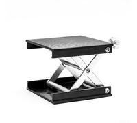 Aluminum Router Lift Plate 90mm Adjustable Height Knob(Black) | 90x90mm plate, 30-90mm lift range, easy knob adjustment, silver aluminum body, smooth operation