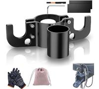 Aluminum RV Towing Chain Organizer & 7-Way Plug Holder, Trailer Towing Chain Organizer, Heavy Duty Anti-Rust Cable Wire Harness Holder, for 2" 2¼" Tongue Jack RV Camper Towings Accessories (1pc)