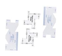 Aluminum Sewing Ruler Set | 4 - Piece Thickness Gauge for Quilting/Tailoring/Patchwork | Multifunctional Measuring Tool with Clear Scales | Lightweight & Non - Corrosive Design