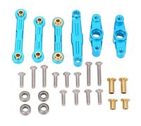 Aluminum Steering Upgrade Set for TT02 RC Car Blue | Enhance Steering Precision, Direct Replacement Part, Stable Control for Racing RC