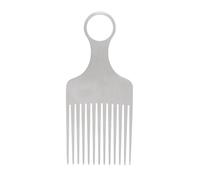 Aluminum Styling Comb - Metal Pick Tool for Curly | Non-Slip Grip with Lightweight Design, Hair Grooming Accessory, Salon Travel Aid, Home Barber Kit, Family Care Solution, Indoor Use for Men