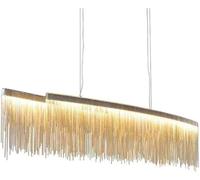 Aluminum Tassel Linear Chandelier - - Tassel Chain Pendant Light Ceiling Lighting Fixture Compatible with Restaurant Living Room Kitchen Island (Size : 47x14inch),Pendant Ceiling Light