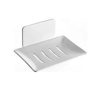 Aluminum Thickened Soap Dish with Bright Finish and No Drilling Required