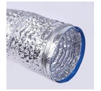 Aluminum Ventilation Hose with 2 Stainless Steel Clamps 80-300mm 2m 3m 4m 5m(4m,80mm)