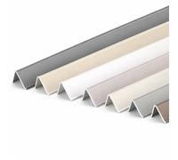 Aluminum Wall Corner Protector, Metal Edge Guards for Wall Protection, Self-Adhesive Peel and Stick Corner Shield for Door Frames Cabinets Baseboards,Waterproof(Gris Oscuro,157.5in)
