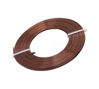 Aluminum Wire, Flexible Flat Colored Wire, Artistic Craft Cable, Durable Rust Resistant, Easy Bend Design Jewelry Making Crochet Earring Model Building Gardening Sculptors Electricians Hobbyists