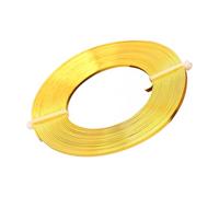 Aluminum Wire, Flexible Flat Colored Wire, Artistic Craft Cable, Durable Rust Resistant, Easy Bend Design Jewelry Making Crochet Earring Model Building Gardening Sculptors Electricians Hobbyists