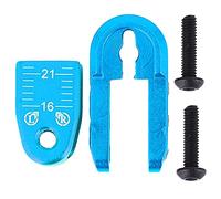 Aluminum y 24T Teeth Half Servo Stee Arm, 1/8 1/10 RC Car Model Part, Strength Anodized with Length 16 21mm, Compatible for and Other RC (Blue (N10305B))