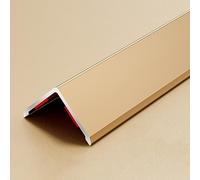 AluminumTrim - Baguette autoadhesivo para paredes y zócalos, protector interior práctico y estético (Sle 8, 25 x 25 mm)