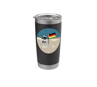 Alunizaje Alemán Astronauta Alemán Luna Vaso térmico de acero inoxidable de doble pared