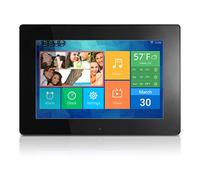 Aluratek (AWDMPF110F) Marco de fotos digital de alta resolución WIFI de 10 pulgadas con pantalla táctil IPS LCD y memoria de 8 GB (resolución de 1024 x 600), soporte para foto/música/video, montaje en