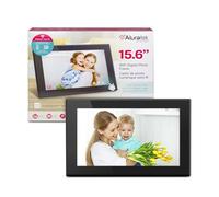 Aluratek - Marco de Fotos Digital (15,6", Pantalla panorámica LCD, Wi-Fi)