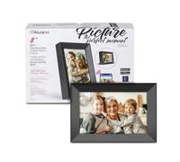 Aluratek Marco de Fotos Digital con Pantalla táctil WiFi de 8 Pulgadas con rotación automática y Memoria integrada de 16 GB - AWS08F, Color Negro