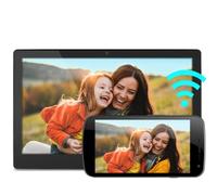 Aluratek Marco de fotos digital WiFi de 11.6 pulgadas con video chat en vivo, pantalla táctil, memoria integrada de 16 GB (AFT11F)