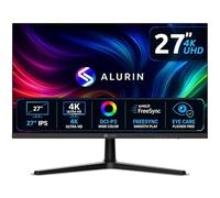Alurin Monitor 27 Pulgadas 4K UHD CoreVision, AMD FreeSync, Eye Care, Low Blue Light, 60Hz, HDMI 2.0, DisplayPort 1.4, VESA 75x75, Monitor para Oficina, Diseño, Edición y Multimedia