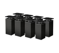 ALUSFERA Patas Ajustables para Muebles - Juego de 8 - Patas de Armario con diseño Elegante - Patas para Muebles 40 x 40 x 100 mm Fácil Montaje con Juego Completo de Tornillos