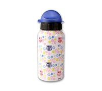 Alusport Bottles FCB Botella Deportiva de Aluminio, Niños, Azul Estampado, 0.35 l