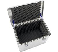 ALUTEC Caja de aluminio Comfort 73 S (Caja de aluminio con espuma, capacidad 73 litros, dimensiones internas 550x350x381 mm, estructura de marco robusta, caja de almacenamiento) 12073S