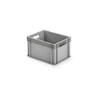 ALUTEC Contenedor plástico cerrado 23 L, 400x300x235 mm, apilable, apto para alimentos, resistente de -40 °C a +80 °C, caja de almacenaje - modelo 75040