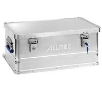 ALUTEC MÜNCHEN BASIC 40 Lock 10040LOCK - Caja de aluminio (con cerradura de cilindro, 2 llaves, capacidad 40 L, dimensiones exteriores 560 x 370 x 245 mm, resistente al polvo y salpicaduras, peso 2,98