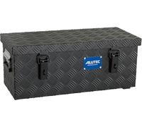 ALUTEC MÜNCHEN Caja de aluminio Extreme 37 (color negro, contenido 37 ltr., dimensiones interiores (largo x ancho x alto) 600 x 250 x 250 mm/dimensiones exteriores: 622 x 275 x 270 mm, caja de