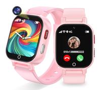 Alutoria Reloj Inteligente Niño 4G, Smartwatch Niños con GPS, WiFi, Videollamadas, Chat de Voz, SOS, Modo Clase, WiFi, Juegos, Cámara, Reloj Niños Regalo para Niñas niños 4-12 años Regalo (Rosa)