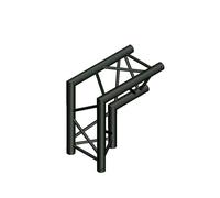 Alutruss ángulo de 2 vías 90 Grados Empalme en T para Enrejado Truss Americana Negro S-Pac 25