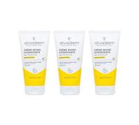 Alvadiem | Crema De Manos Hidratante Con Miel De Acacia Orgánica | Nutre, Suaviza Y Protege La Piel Seca | Aceite De Almendras Dulces, Azúcares Vegetales | 3 x 50 ML
