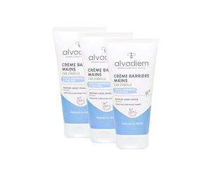 Alvadiem | Crema Protectora Para Manos Secas Y Dañadas | Hidrata, Protege Del Frío, Previene Los Sabañones | Cera De Abeja, Ginkgo Biloba, Ácido Hialurónico | Pack De 3 x 50 ML