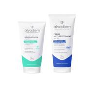 Alvadiem Dúo Sport: Crema Anti-Rozaduras y Gel Refrescante | Previene Ampollas y Alivia Piernas Pesadas | Miel, Propóleo, Árnica | Testado Dermatológicamente | Cuidado Corporal 75ml+150ml
