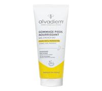 ALVADIEM Exfoliante Nutritivo para Pies 75 ml con Miel de Acacia Orgánica - Exfoliante para Pies Secos, Asperezas y Piel Muerta - Tratamiento Hidratante y Suavizante - Producto fabricado en Francia