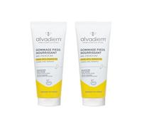 Alvadiem | Exfoliante Nutritivo Para Pies | Elimina Células Muertas, Callos Y Durezas | Miel De Acacia Orgánica, Aceite De Oliva | 95% Natural | 2 x 75 ML