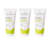 Alvadiem | Gel De Ducha Desodorante Orgánico De Miel Y Lavanda | Eliminación Duradera Del Mal Olor Corporal | Prebióticos, Árbol De Té, Palmarosa | Paquete De 3 x 200 ML