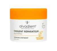 ALVADIEM Ungüento Reparador 50 ml - Bálsamo Reparador para Pieles Muy Secas, Fisuras, Grietas, Manos y Pies - Nutrición Intensiva con Jalea Real - Producto fabricado en Francia