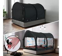 Alvantor Dosel para Carpa, Cama de campaña 2 en 1, Tienda de ensueño, Espacio de privacidad, Tiendas para Dormir tamaño Individual, Tiendas Interiores Plegables con Estructura portátil, Cortinas