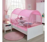 Alvantor Full Size Canopy Bed Mesh Full Bed Tent Mosquito Net for Bed Pop Up Ten Bed Privacy Tent Slumberpod Blackout Indoor Tent for Bed Sleeping Tents (Mattress Not Included)