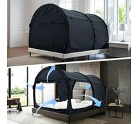 Alvantor - Toldo para Cama con Espacio de privacidad, tamaño Doble, para Interiores y Exteriores, Color Gris