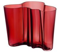 Alvar Aalto - Jarrón (160 mm), vidrio, cranberry rot, estándar