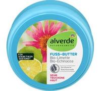 alverde Naturkosmetic - Mantequilla para pies de lima Echinácea, 1 x 200 ml