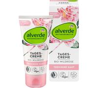 alverde NATURKOSMETIK Crema de día orgánica rosa silvestre - 50 ml